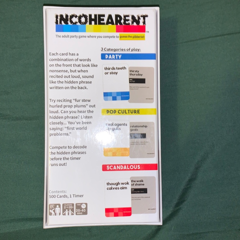 Incohearent Card Game - Picture 2 of 2